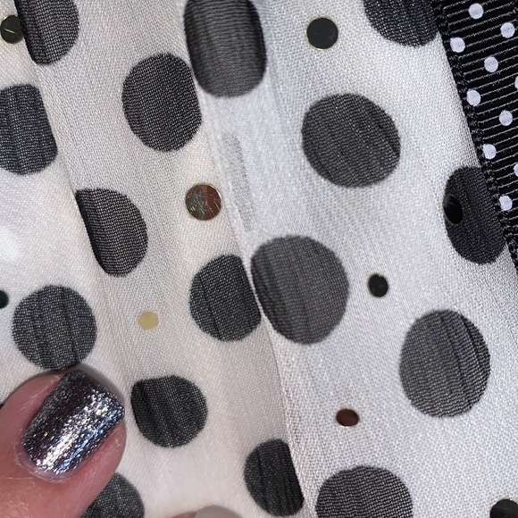 Bonnie Baby Black Velvet Polka Dot Dress Pink Rose 18M - Picture 10 of 14